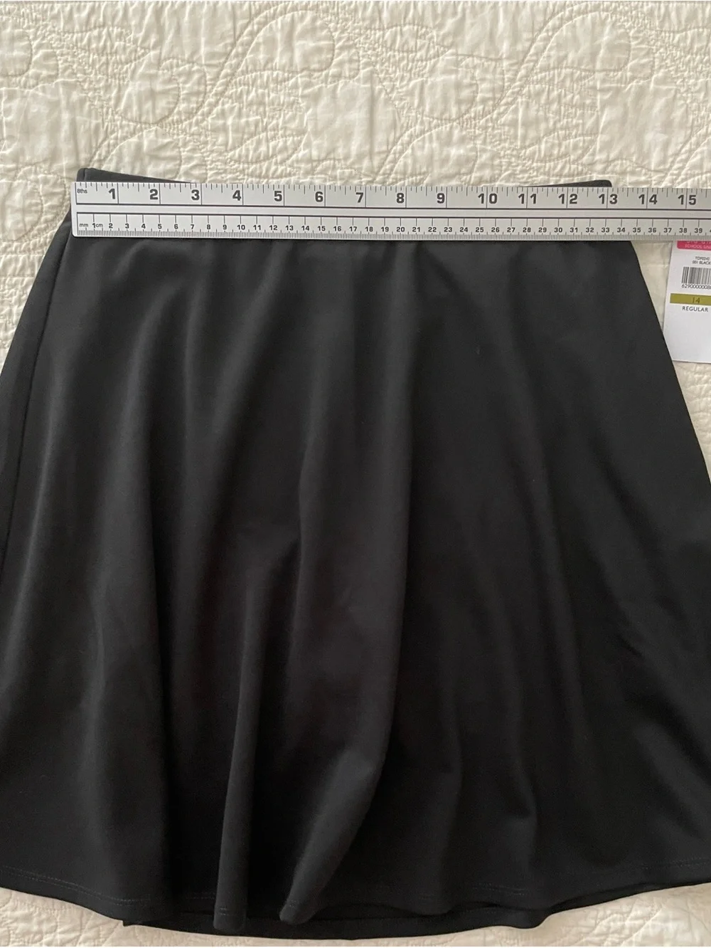 NWT Tommy Hilfiger Big Girls School Uniform A Line Skort Size 14 Black